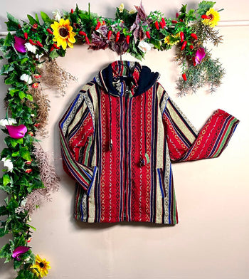 Hippie Woven Zipped Jacket XXL