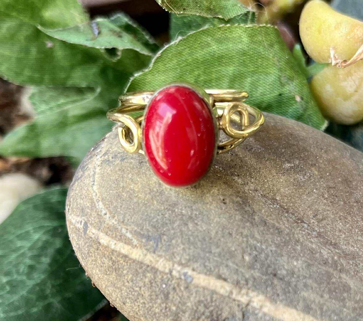 Oval Gemstone Mystic Rings