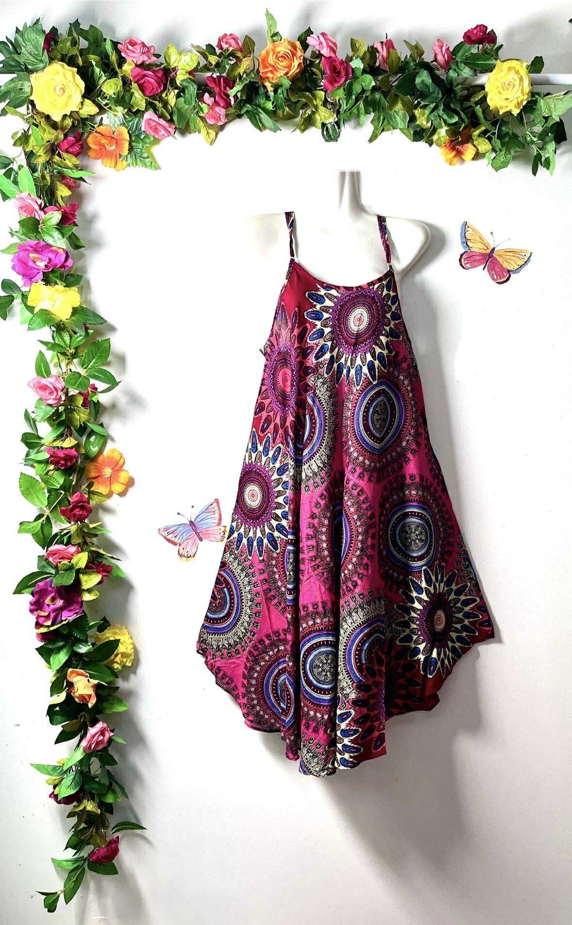 Thai Mandala Splash Swing Dress