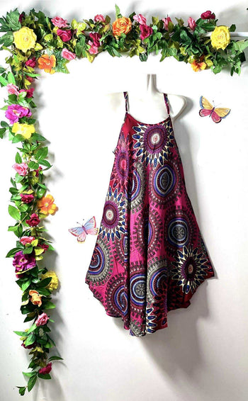 Thai Mandala Splash Swing Dress