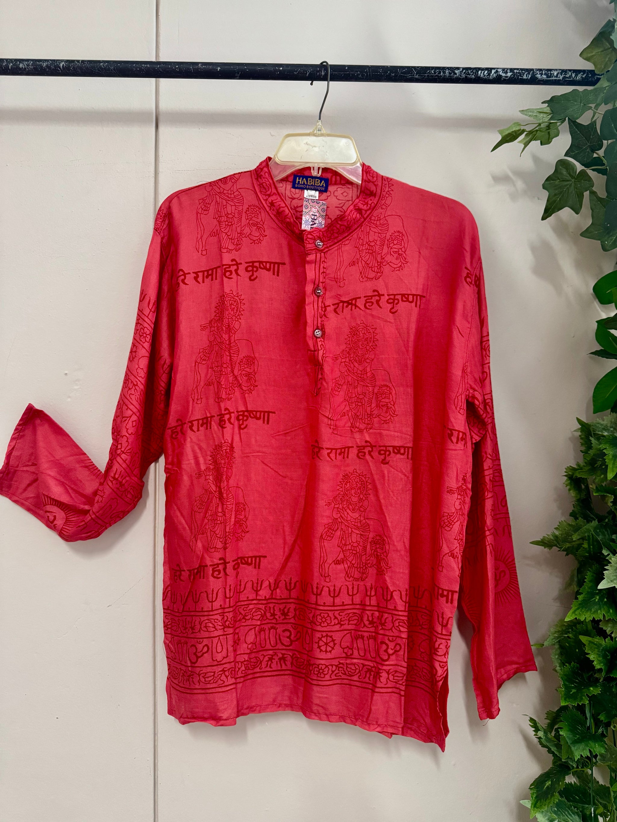 Prayer Manderin Shirt (Medium)