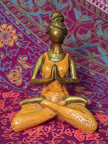 Lotus Pose Yoga Woman (Medium)