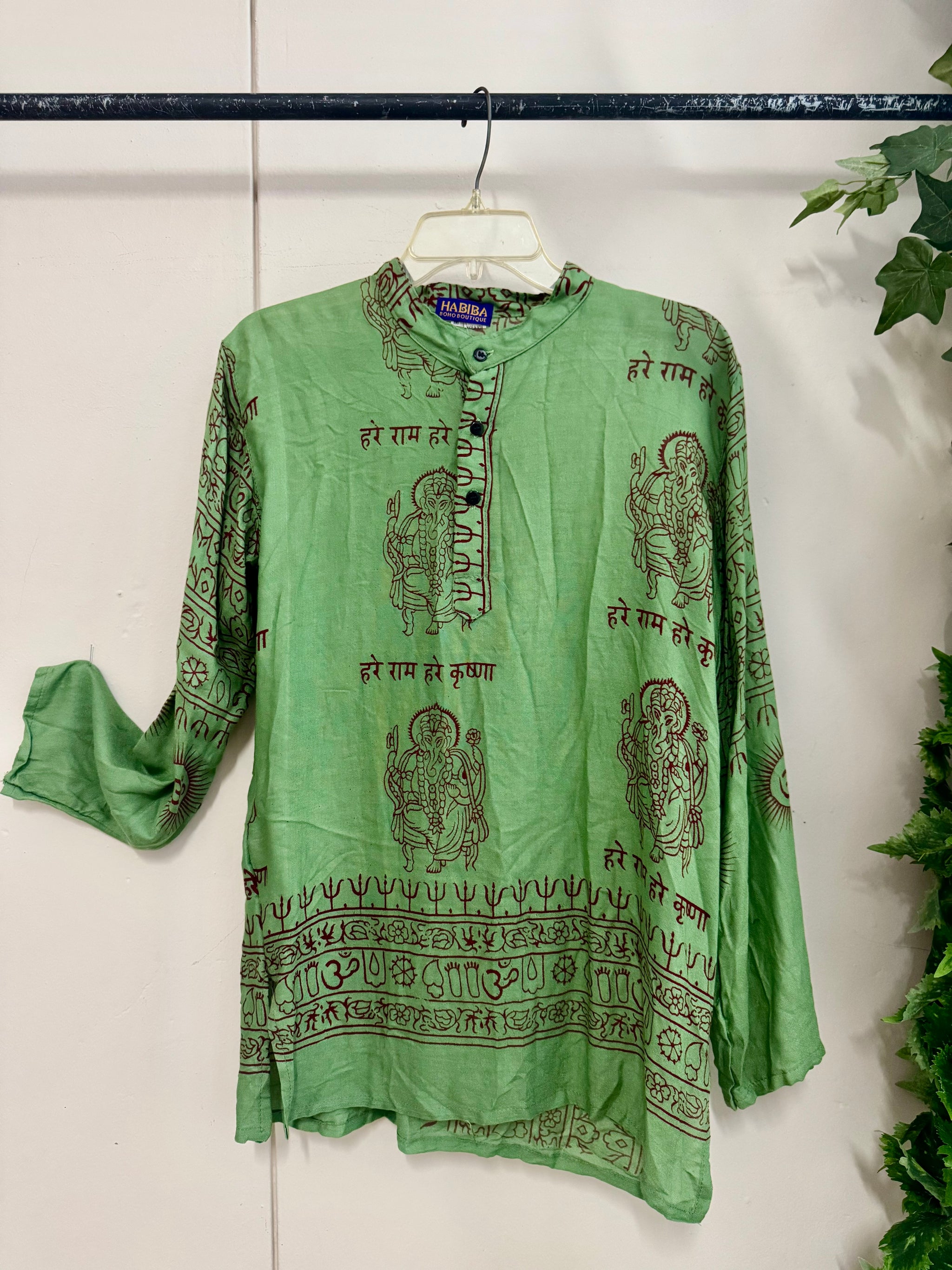 Prayer Manderin Shirt (Medium)