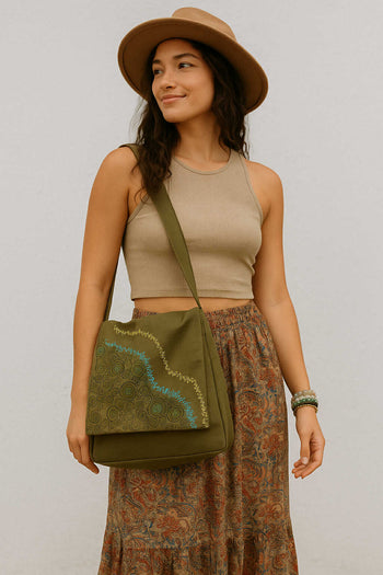 Boho Swirl Satchel
