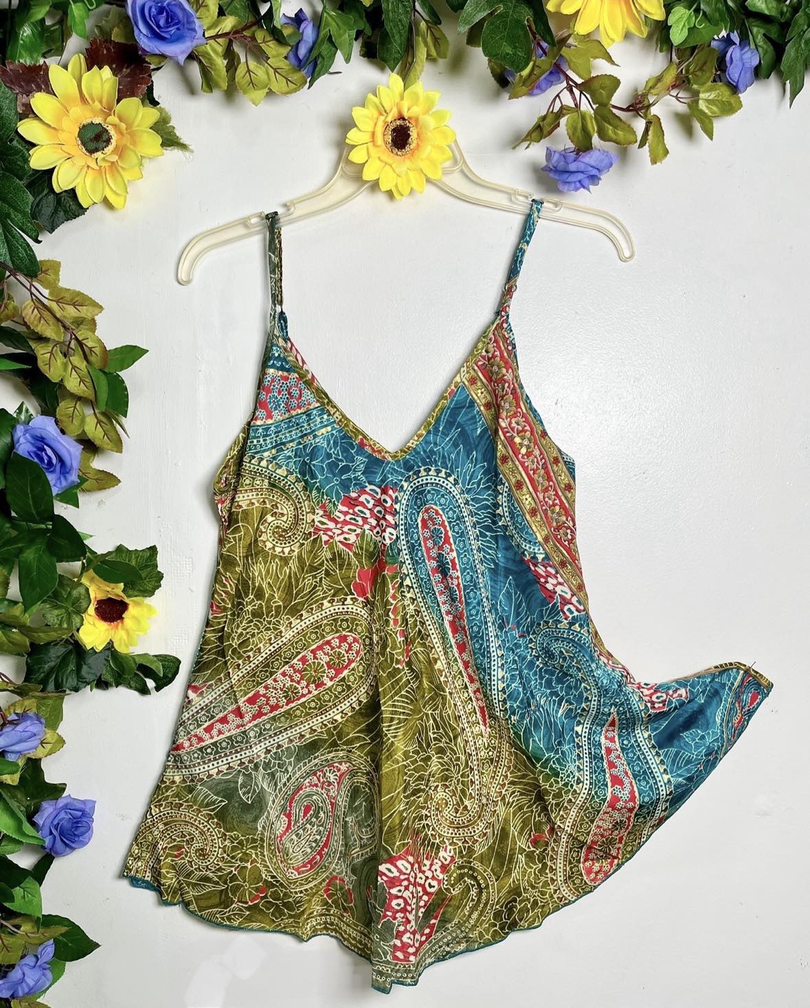 Silk Babydoll Strappy Top