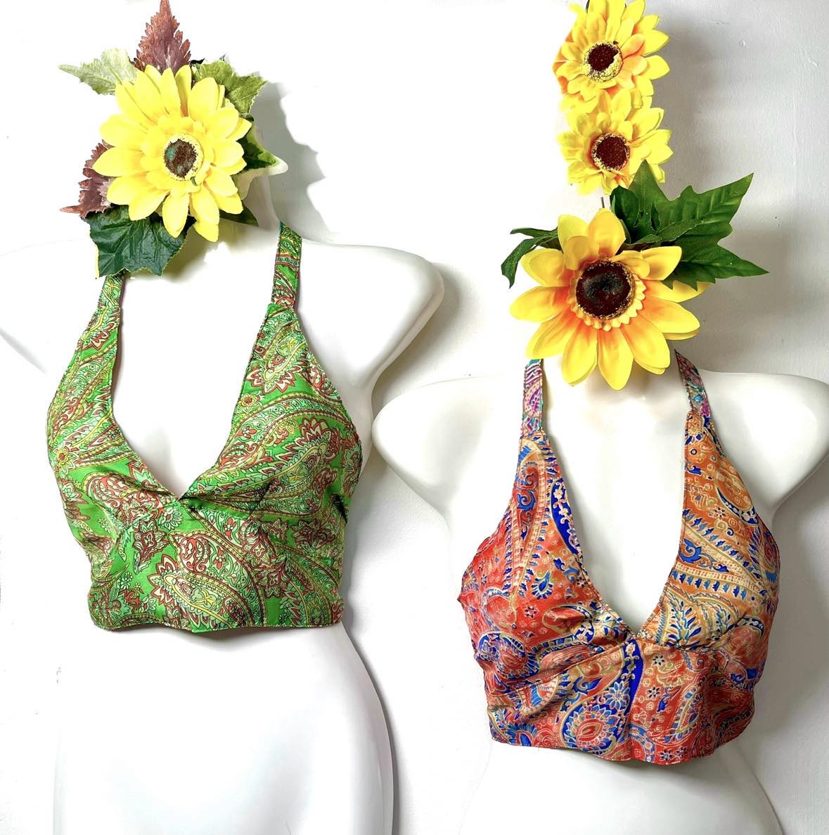 Reversible Silk Bra Top