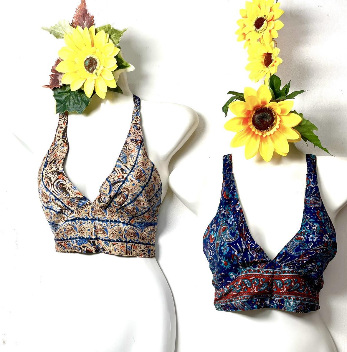 Reversible Silk Bra Top