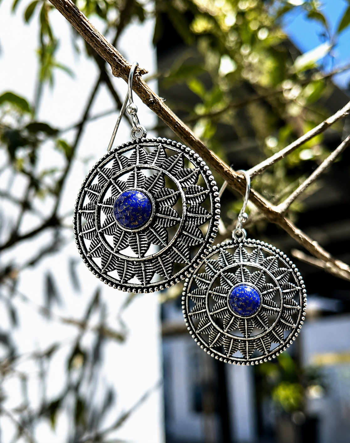 Sun Spirit Mandala Earings