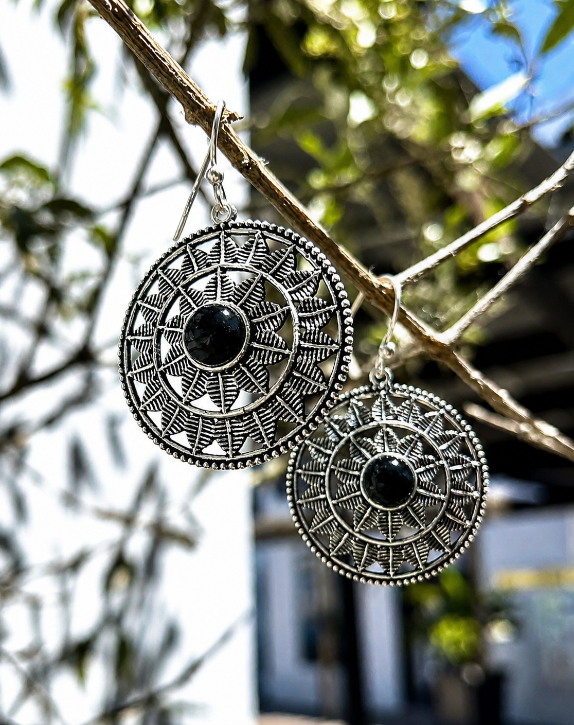 Sun Spirit Mandala Earings
