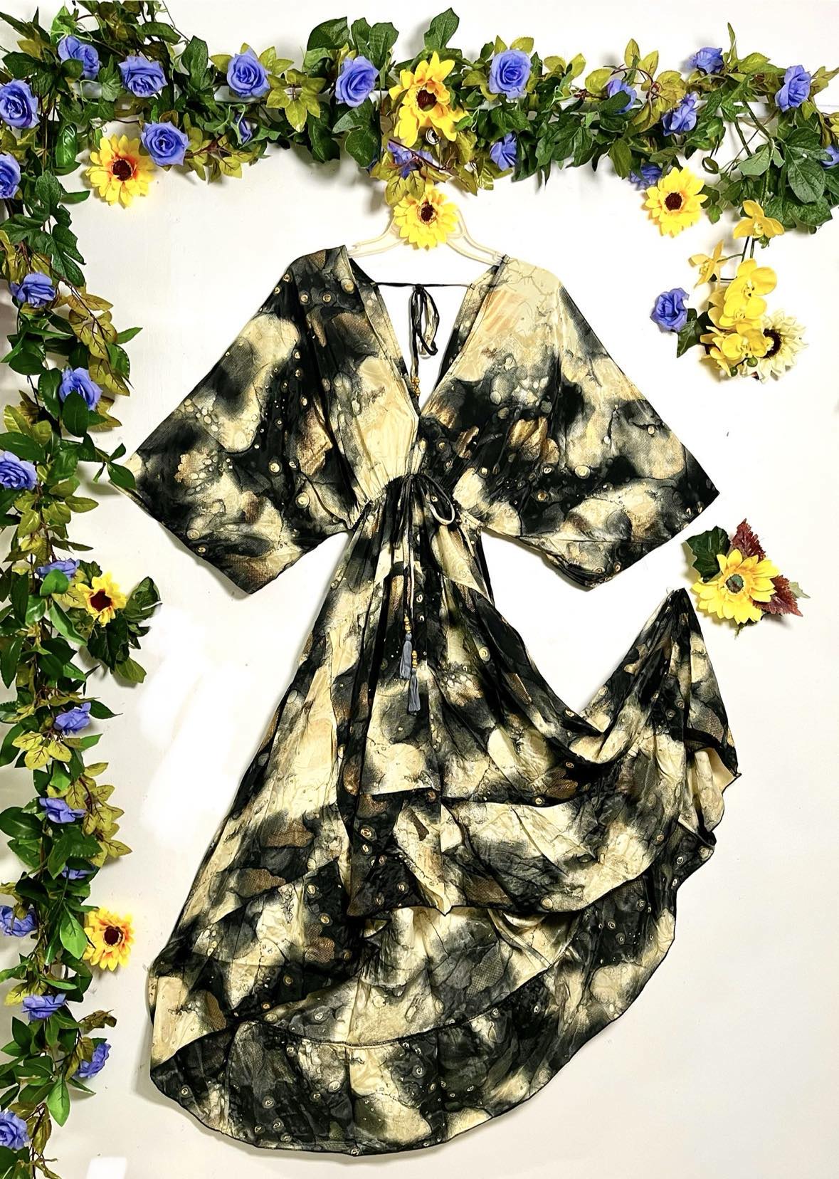 Silk Falke Up-Down Dress