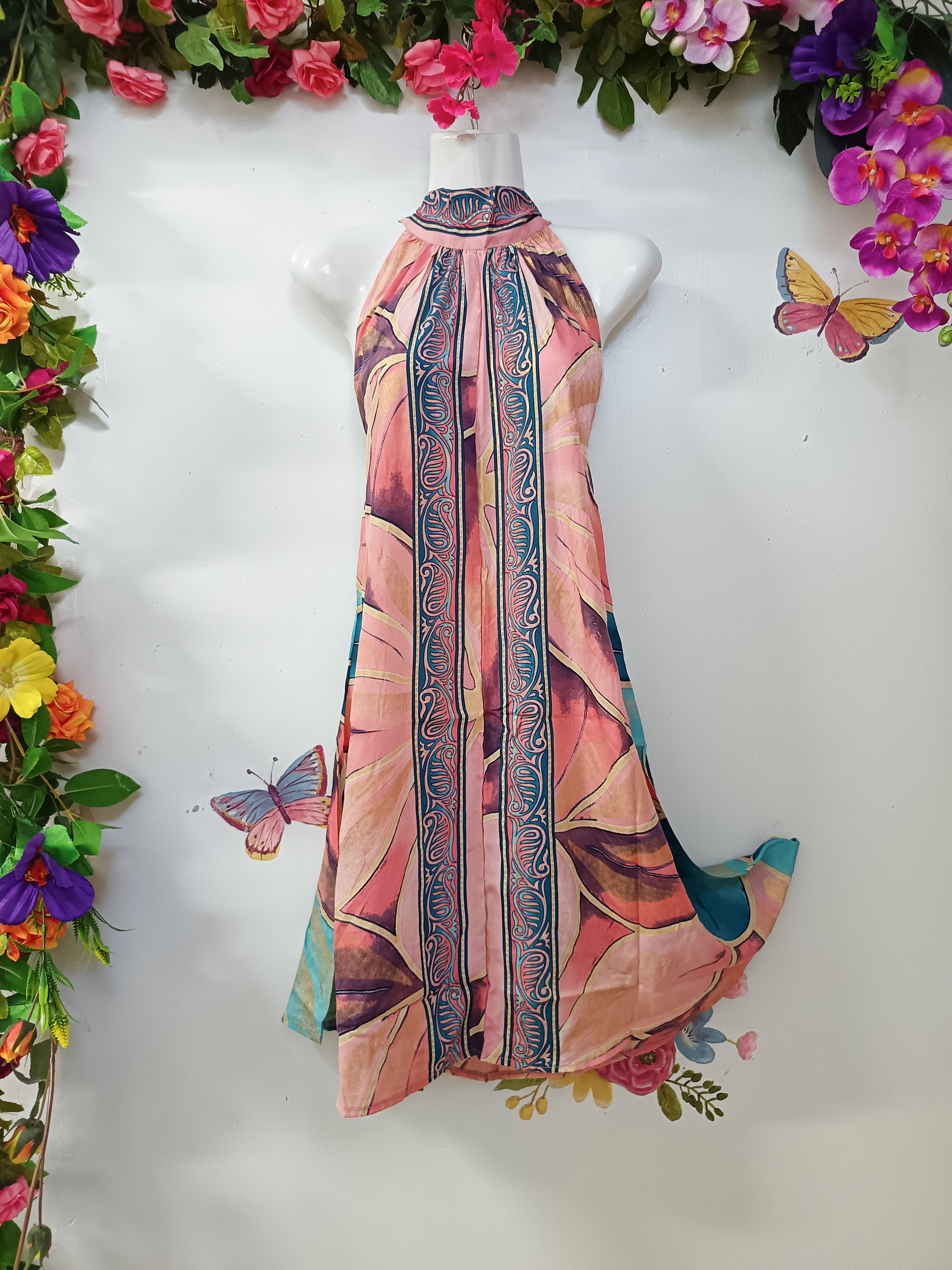 Silk & Soul Midi Muse Halter Dress