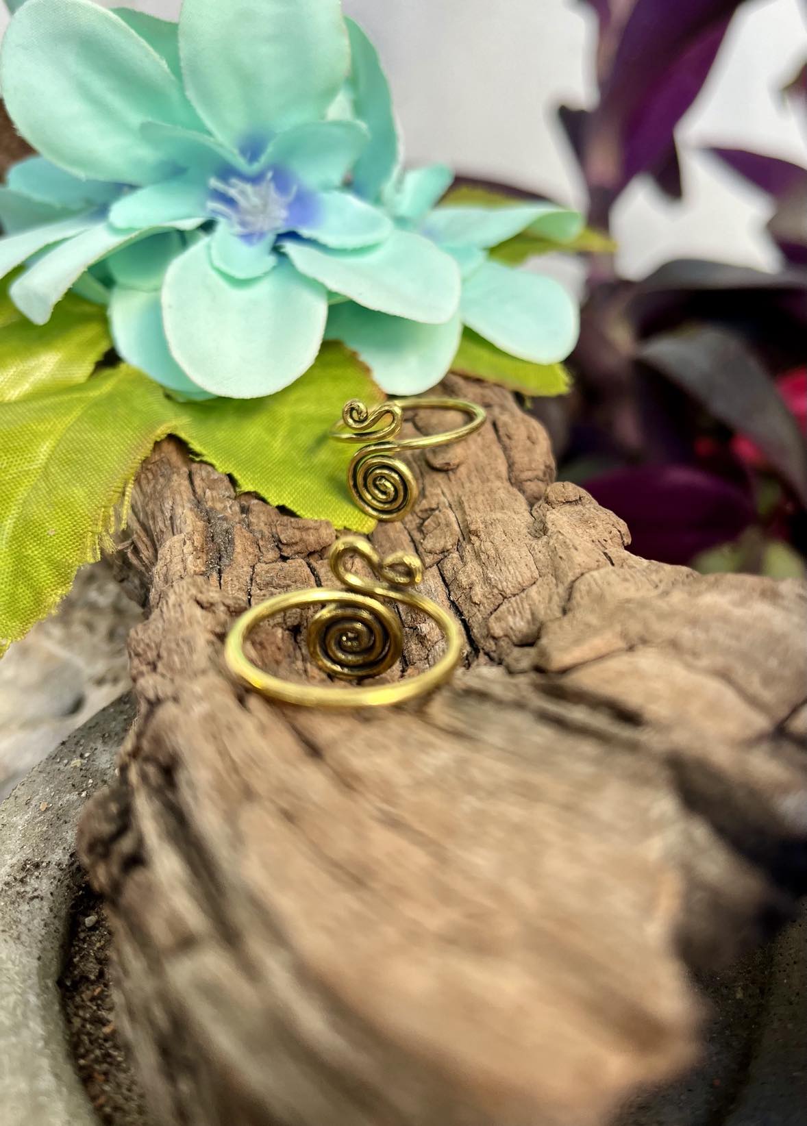 Swirl Brass Ring