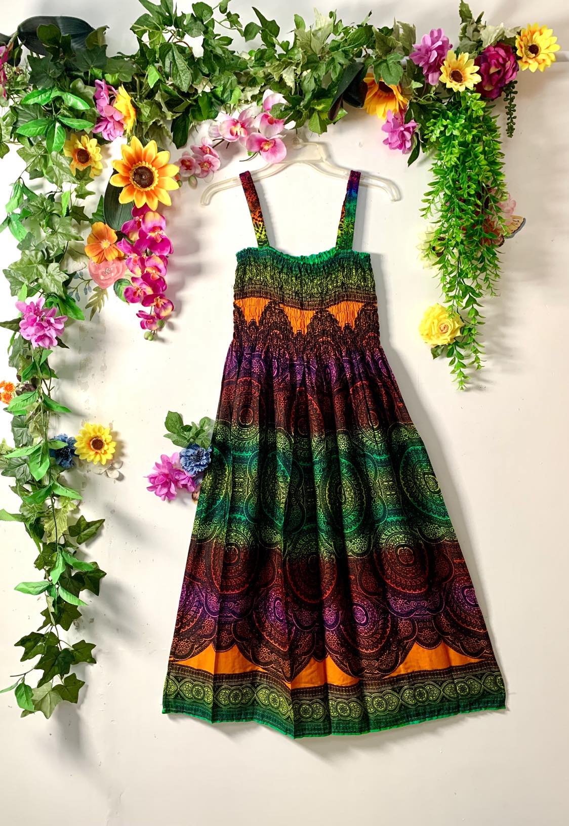 Thai Elasticized Rainbow Dress