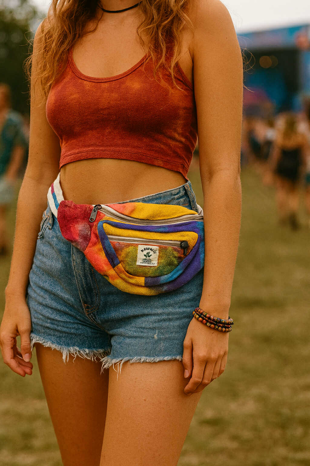 Cosmic Tie-Dye Moon Bag