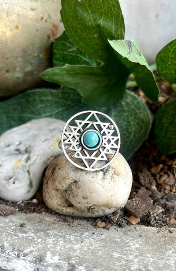 Sacred Star Mandala Ring