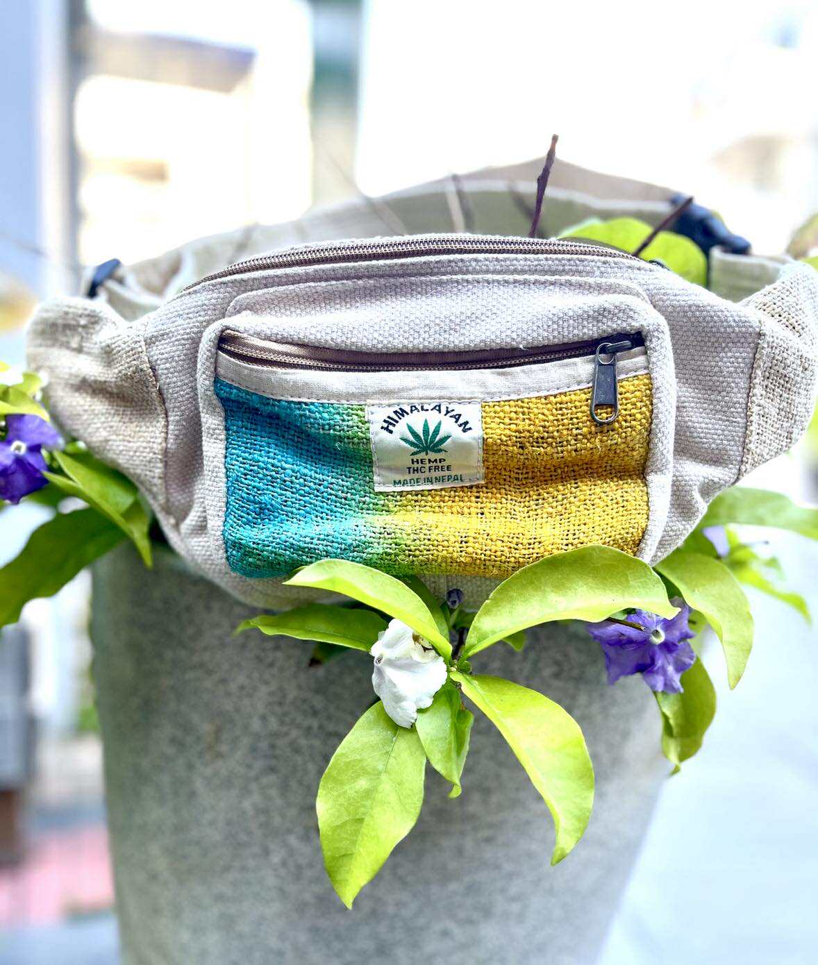 Tie-Dye Hemp Moon Bag
