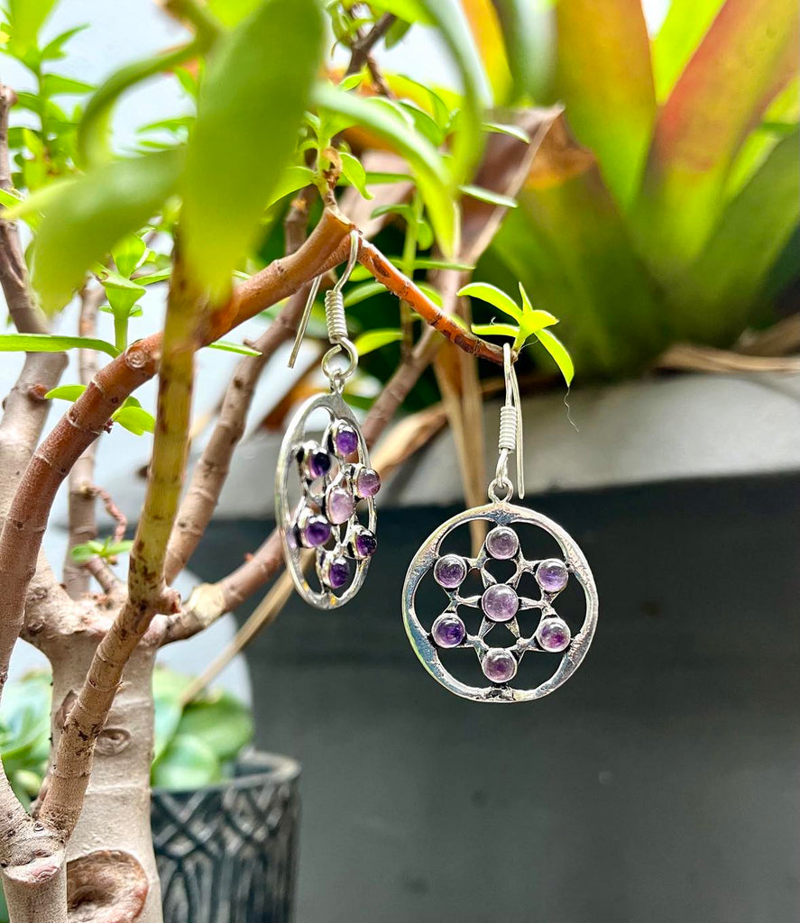 Wheel Of Gems Earings