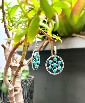 Wheel Of Gems Earings