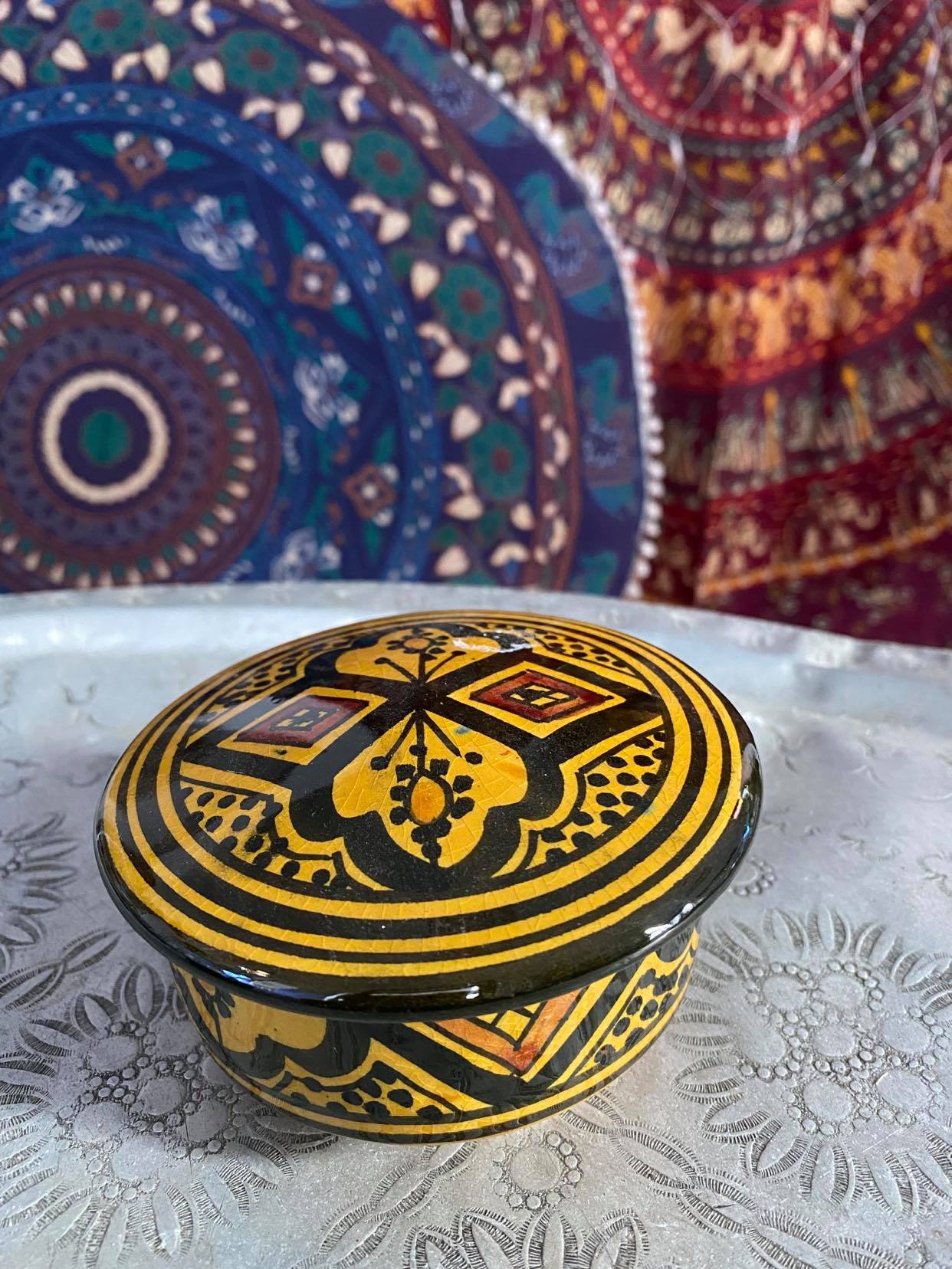 Moroccan Flat Lid Jar
