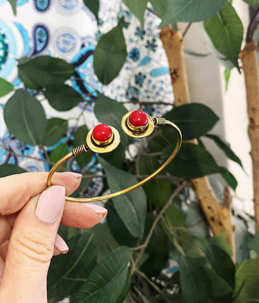 Indie Bangle Brass Circle