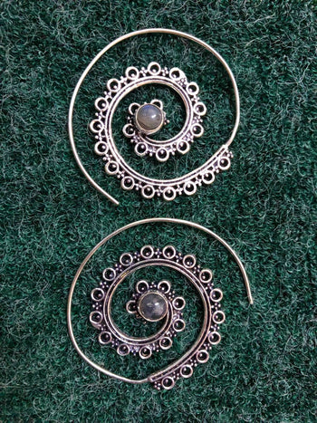Indie Slide-Through Earings Silver