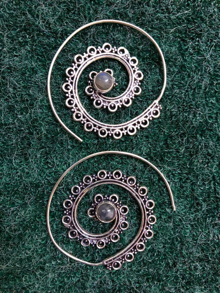 Indie Slide-Through Earings Silver