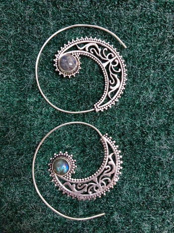 Indie Slide-Through Earings Silver