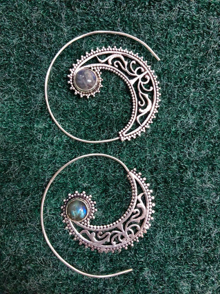 Indie Slide-Through Earings Silver