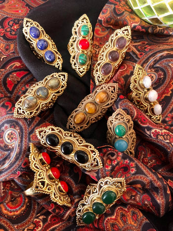 3 Stone Statement Ring