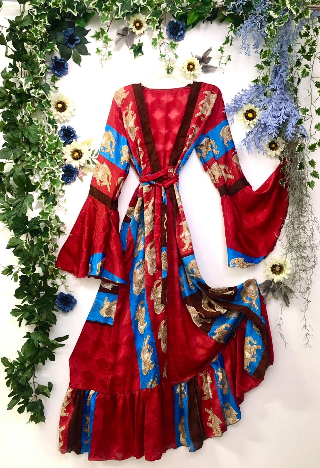 Sari Silk Wrap Kimono