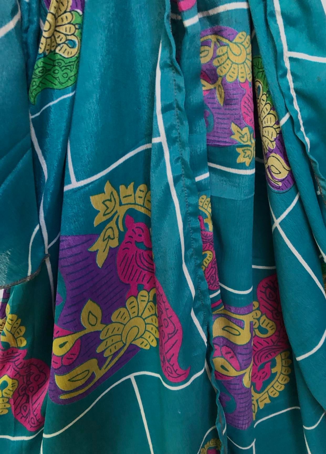 Sari Silk Wrap Kimono