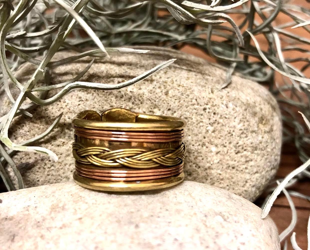 Copper Ring Bandring Knitting Pattern Wire Weaving - Etsy