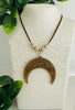 Mandala Necklace Walnut