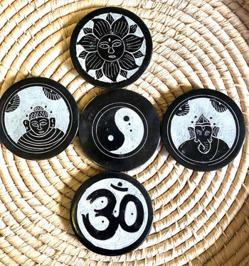 Stone Round Incense Holders