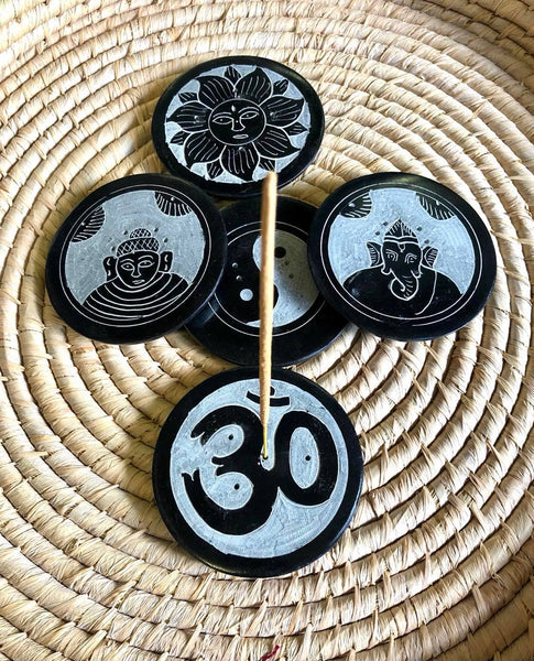 Stone Round Incense Holders