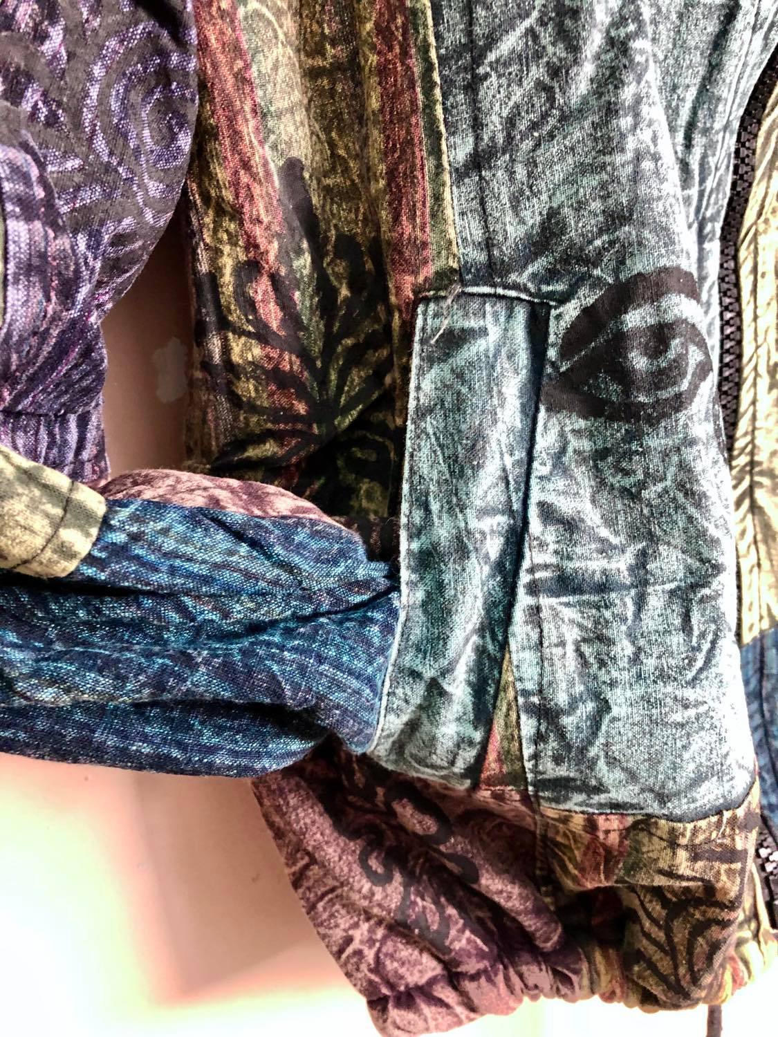 Acid-Dyed Patch Hooded Jacket