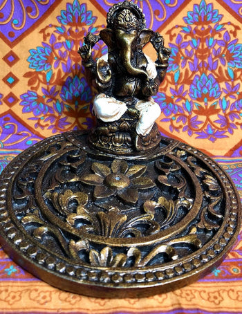 Ganesh Lotus Incense Holder