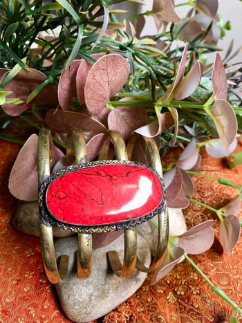 Tribal Claw Gemstone Bangle