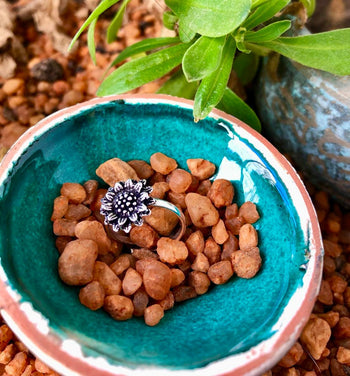 Silver Daisy Ring