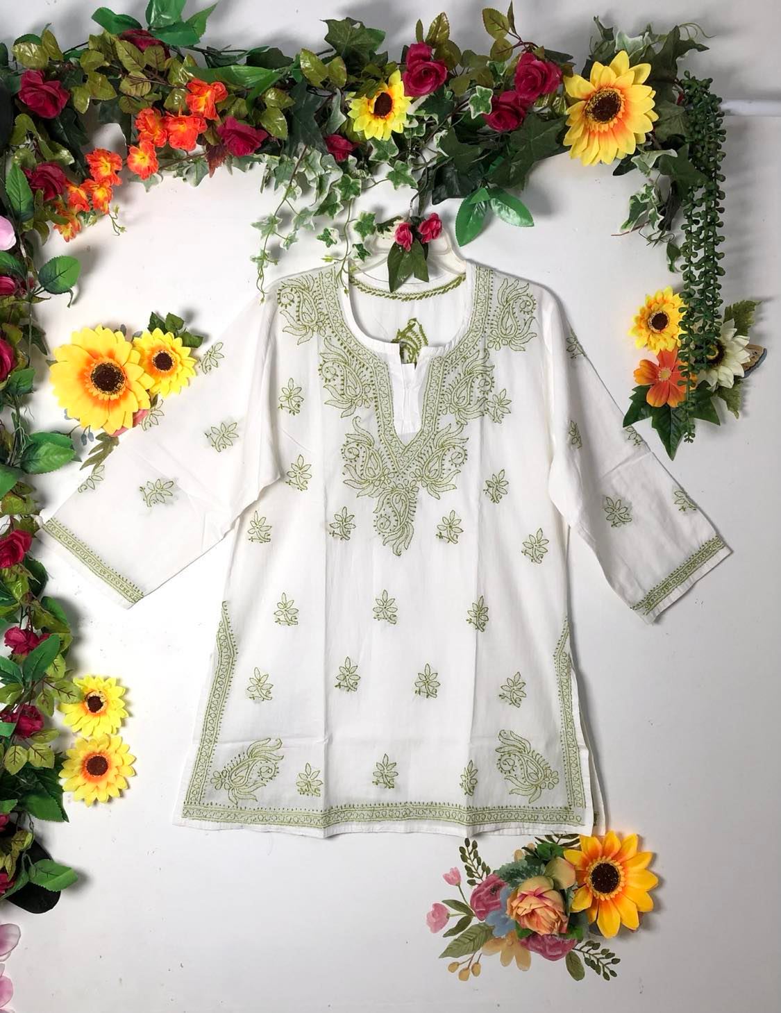 Indie Embroidered Cotton Shirt