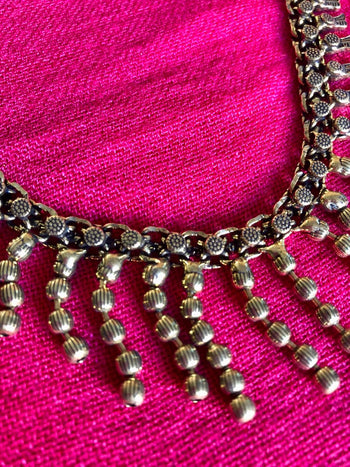 Brass Choker Raindrops