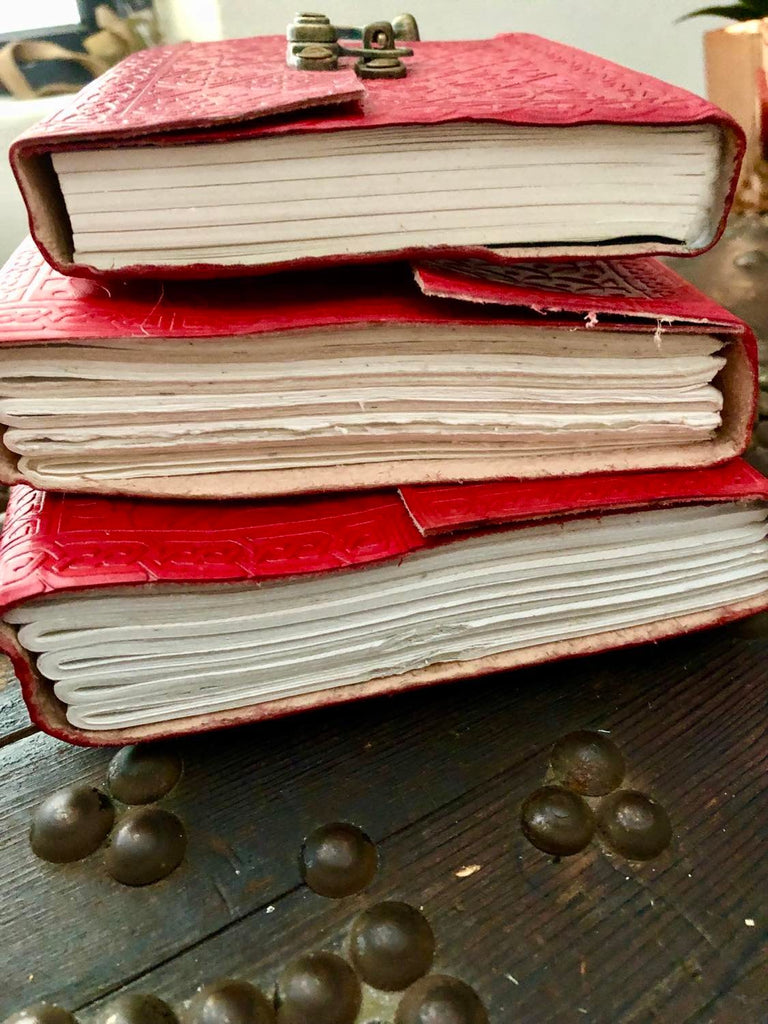 Coloured Leather Journal - Medium