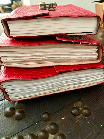 Coloured Leather Journal - Medium