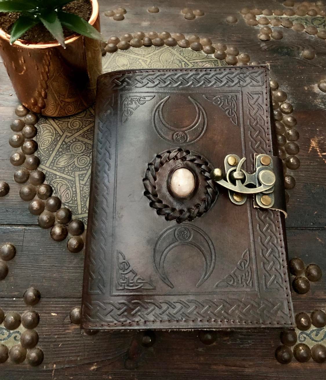 Leather Stone Journal
