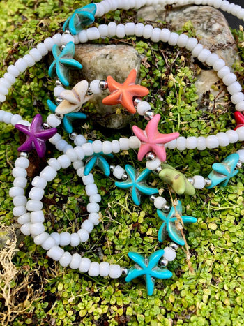 Starfish  Beaded Choker