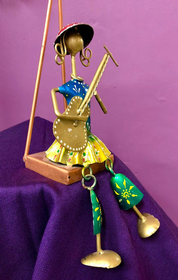 Hand Painted Aluminium Musician