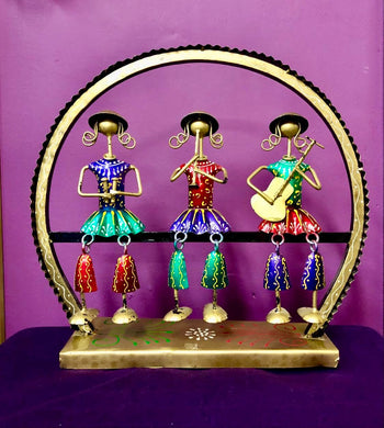 Hand Painted Aluminium 3 Musicians