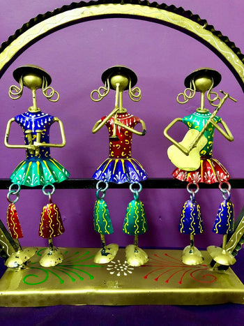 Hand Painted Aluminium 3 Musicians