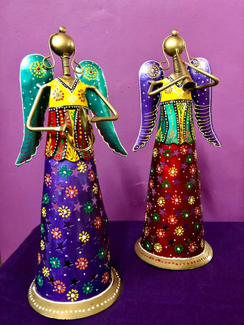 Hand Painted Aluminium Angel