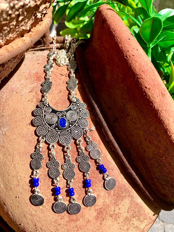 Moroccan Dangly Coin Necklace